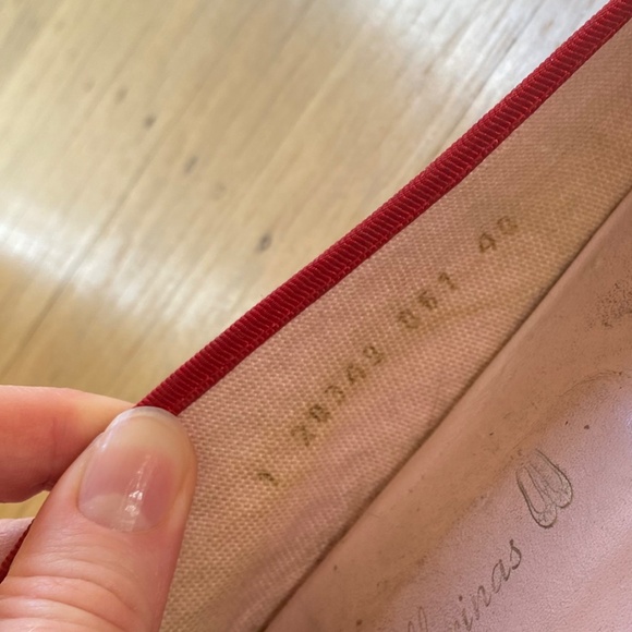 Red Croco-optic Ballerinas - Picture 4 of 4